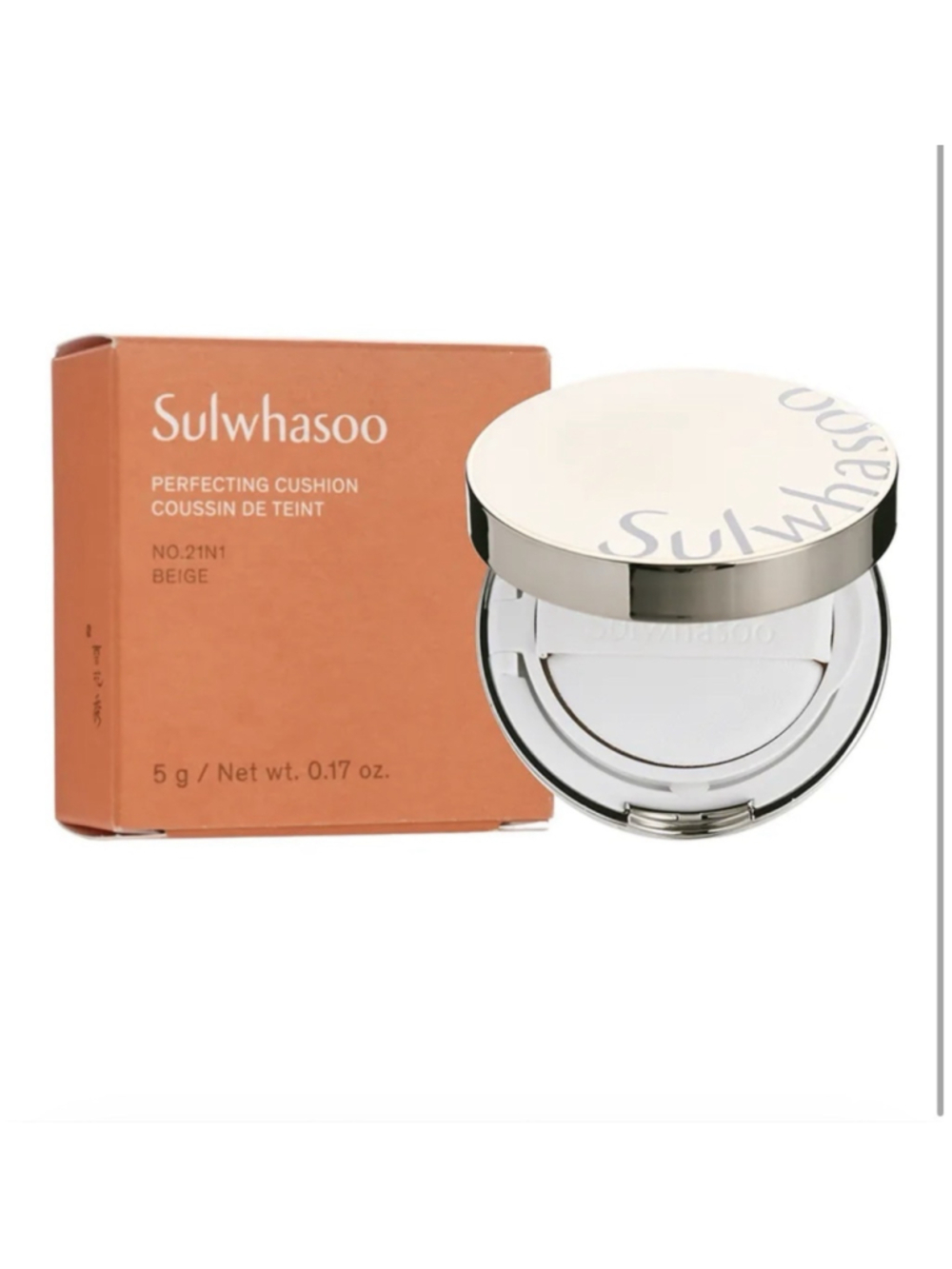 Sulwhasoo New Perfecting MINI Cushion 5g Matte&Natural, Shade 21N1